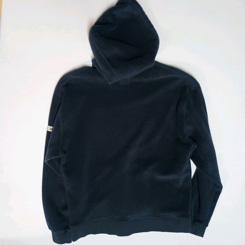 Y2K Vtg GAP Dark Blue Fleece Big Letter Spell Out  Hoodie Small - Picture 8 of 8
